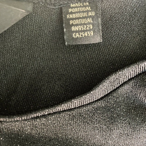 Ted Baker London Blouse Womens Size 0 Asymmetric Black Shimmer Sparkle - Picture 5 of 14